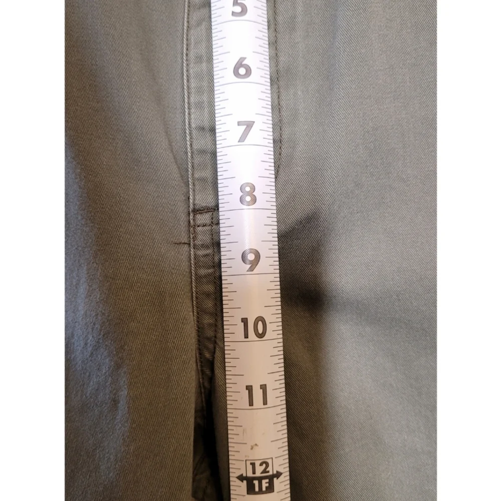 Vintage 90s Structure Men Zip Cargo Pants Utility Size M Army Green X-Marlin